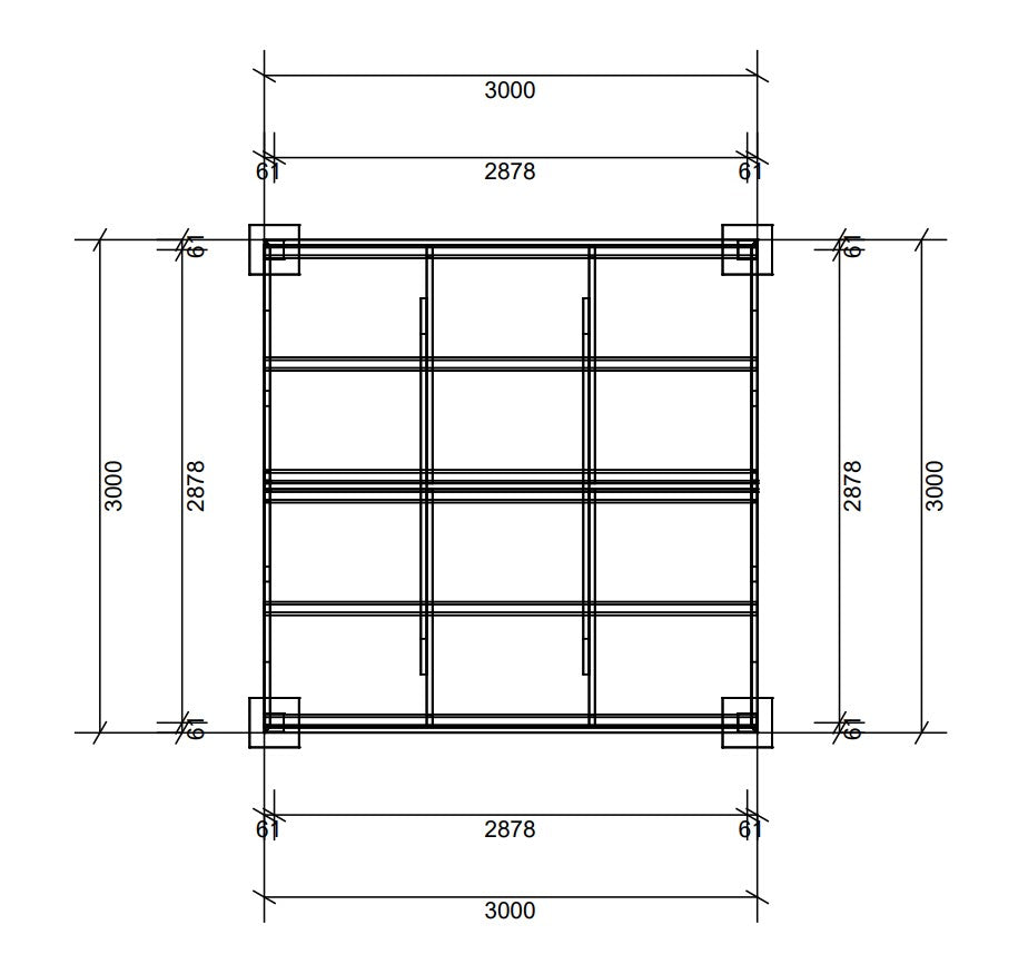 3.0 x 3.0 gable