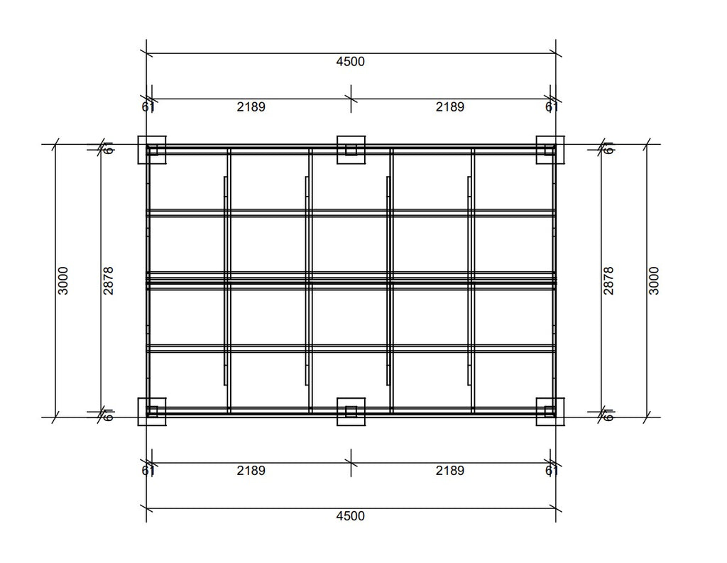 4.5 x 3.0 gable
