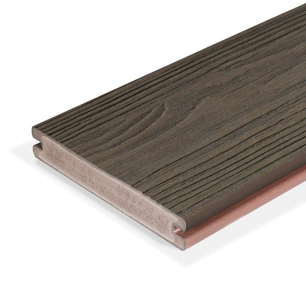 Evalast Apex Plus Decking 140×24 5.4m Grooved Board - Brazilian Teak