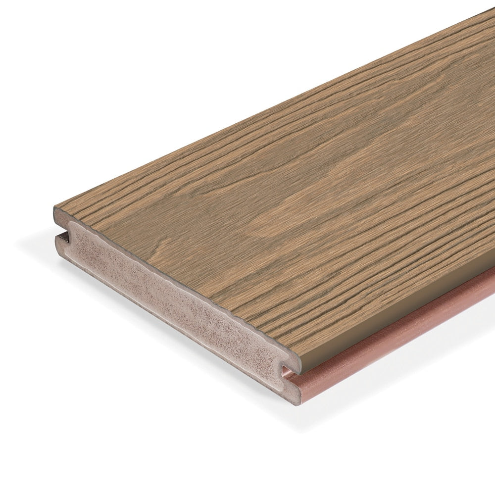 Evalast Apex Plus Decking 140×24 5.4m Grooved Board - Himalayan Cedar