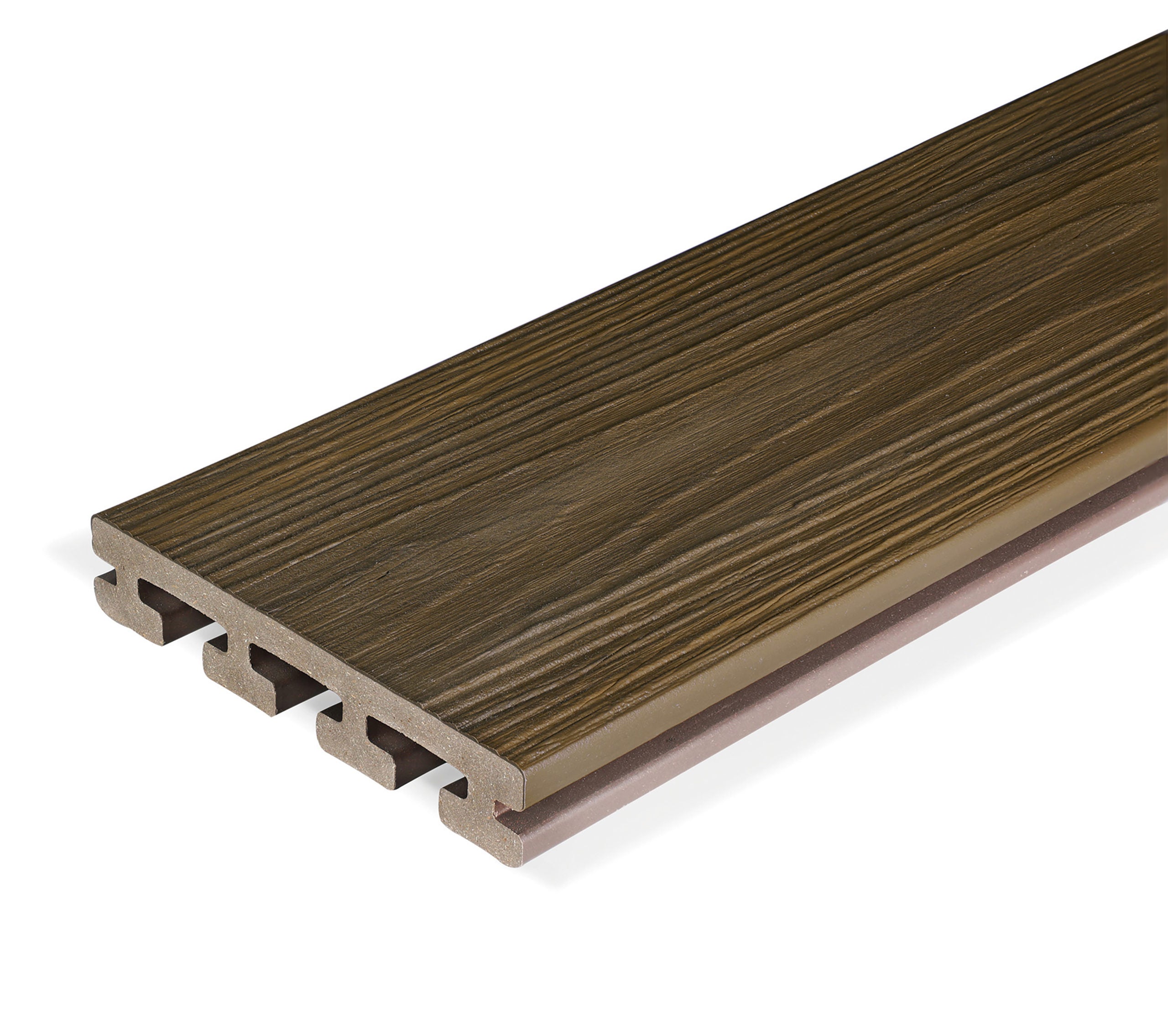 EvaLast Infinity I-Series Decking 135×25 5.4m Grooved Board - Oasis Palm