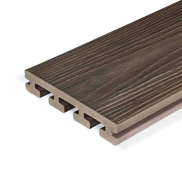 EvaLast Infinity I-Series Decking 135×25 5.4m Grooved Board - Tiger Cove