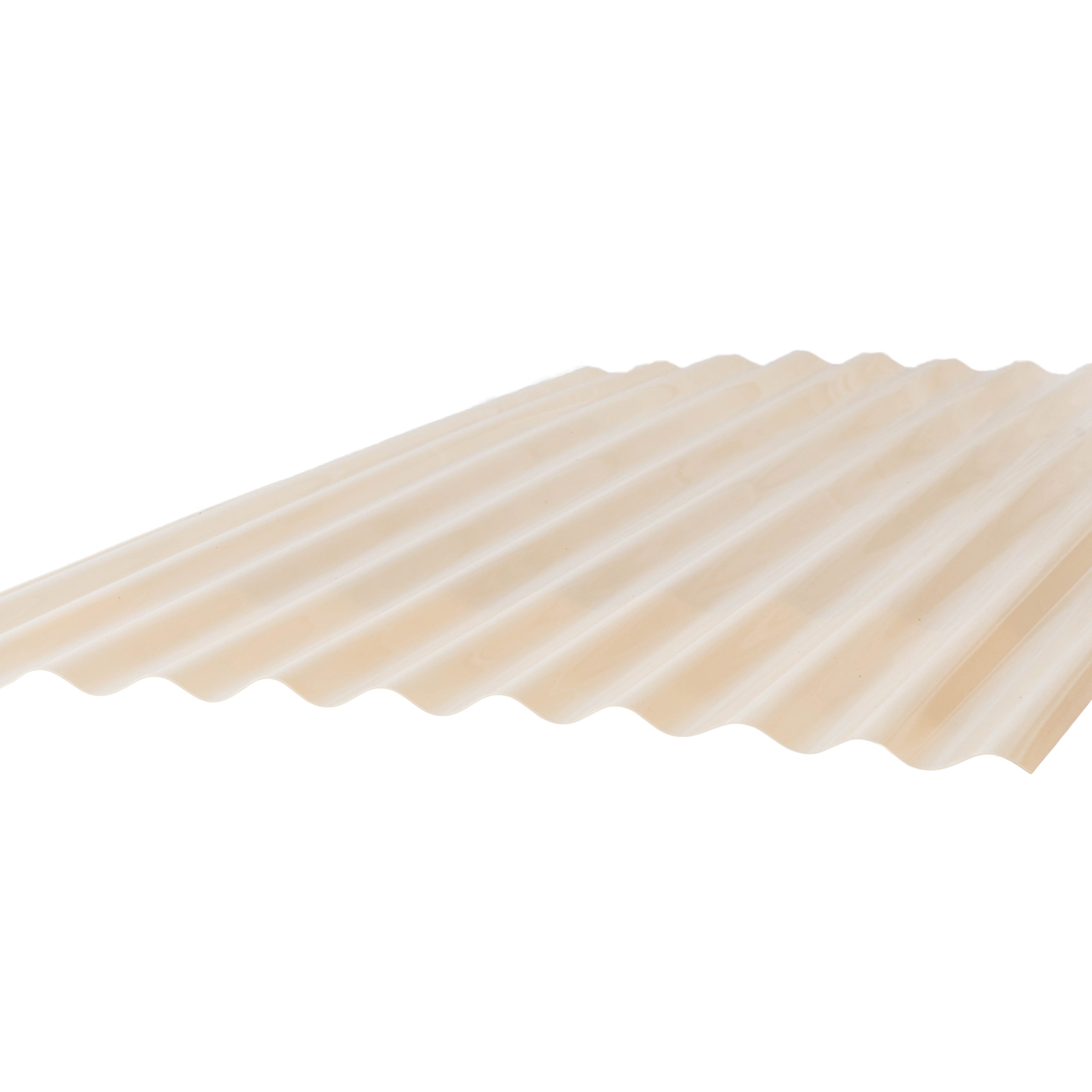 Laserlite 2000 Corrugated Profile Roof Sheets - Cream